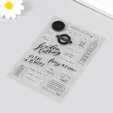 Stamp for creativity Silicon "Symbols of London" 16x11 cm-1