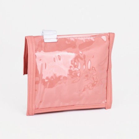 Youth bag with a zipper, pink color-3