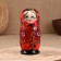 Matryoshka "Chamomile", red, 5-doll, 16 cm
