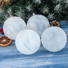 Set of balls plastic D-10 cm, 4 pcs 