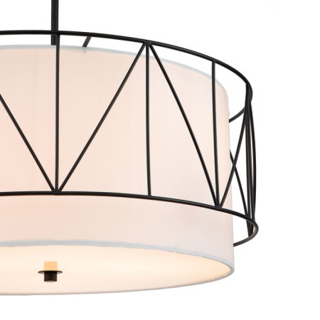 Suspended Indigo lamp, 13016/3p Black. 3x40W, E27, 520x520x570/1370 mm, white color-3