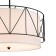 Suspended Indigo lamp, 13016/3p Black. 3x40W, E27, 520x520x570/1370 mm, white color