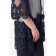 Female dress, size 42, blue, white color