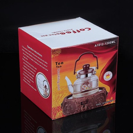 A glass teapot with a metal sieve "Flower Fantasy", 1 liter-4