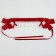 Carnival bandage "Lolita", red color with white lace
