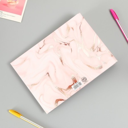 Photo album 25 sheets (corners+rings) "Pink marble" 27x19 cm-7