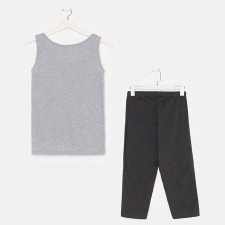 Female homemade set (T -shirt and breeches), gray color, size 54-7