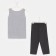 Female homemade set (T -shirt and breeches), gray color, size 54