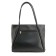 Female bag, artificial leather, black 30x10x30 cm