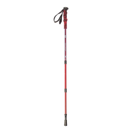 Scandinavian walking onLitop, telescopic, 3 sections, aluminum, up to 135 cm, 1 pcs., Red/blue color,-4