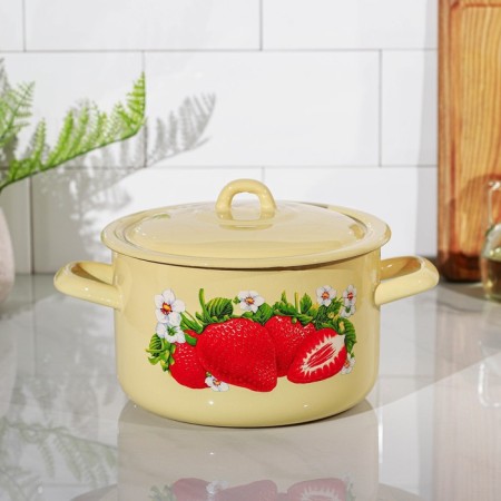 Cylindrical pan, 2.9 liters, induction, metal cover, MIX drawing-6