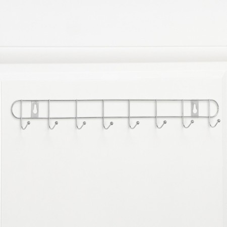 The hanger wall -mounted on 8 hooks of the share "Summer", 46 × 3 × 5 cm, silver color-1