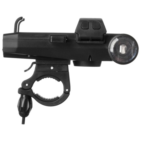 Holder for a steering wheel for a phone with functions: flashlight, sound signal, Power Bank-4