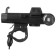 Holder for a steering wheel for a phone with functions: flashlight, sound signal, Power Bank
