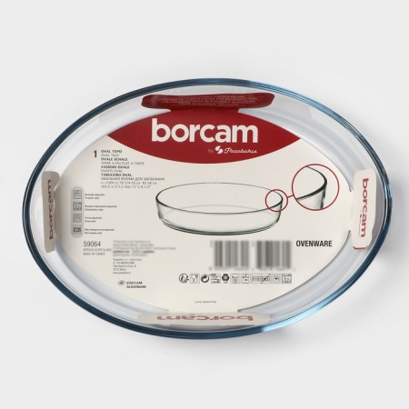 Oval glass form for microwave borcam, without cover-9