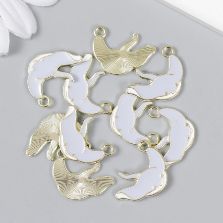 Decor for creativity metal, enamel "Skat" 1.5x2 cm-2