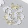 Decor for creativity metal, enamel "Skat" 1.5x2 cm