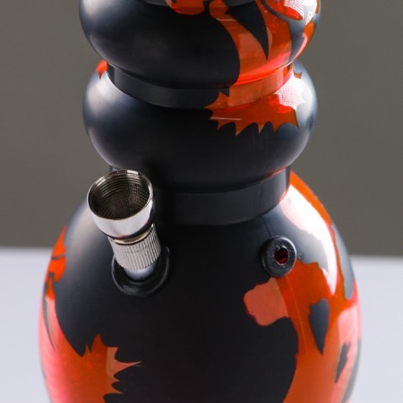 Bong, H-32 cm, "mushrooms", acrylic, mix-1