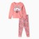 Pajamas for a girl (longshit/pants), pink/hare color, height 122 cm