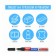 Marker-color (varnish) 1.0 mm Brauberg Extra, Black, Improved Nitro-base, Alum/Corpine 151960