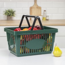 Basket for shopping, 42.5 × 30 × 22.5 cm, color mix