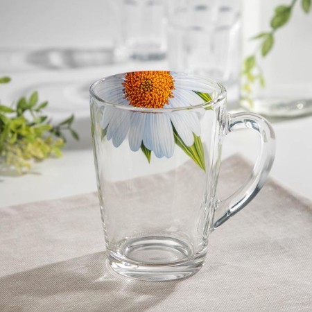 Mug "Living nature. Chamomile ", glass, 300 ml-1