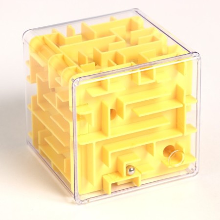 Labyrinth puzzle, yellow color-1