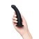 Anal phalloimitator Popo Pleasure by Toyfa Serpens with a bend s, silicone, black, 13 cm