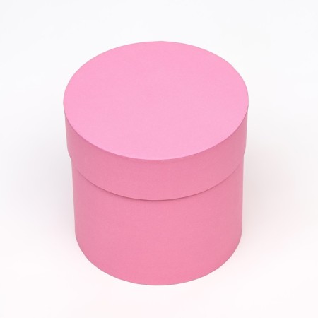 Pink hat box, 13 x 13 cm-2