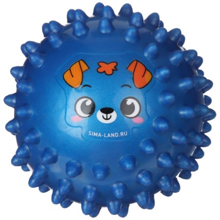 Developing tactile ball "animals", diameter 8 cm., Color mix, crumb I-15