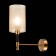 Wall lamp EVOLUCE. Sle300301-01. Granze. 1x40 W, E14, 11x31 cm, brass color, black