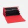 Women's wallet on magnets, red color