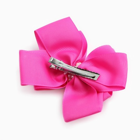 Outlet. Hair bow on a hairpin, 11 cm, kitty Marie-1