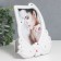 Photo frame plastic 10x15 cm "Two swan with hearts" White 14.5x18.5 cm