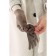 Gloves are female, dimensionless, without insulation, beige color