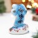 Souvenir "Snake Smile Blue", 7 cm, porcelain