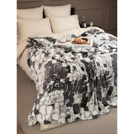 Texrepublic blanket, size 180x200 cm, gray color-9