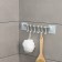 Velcro towel holder, 6 movable hooks 36 × 6.5 × 2 cm, color mix