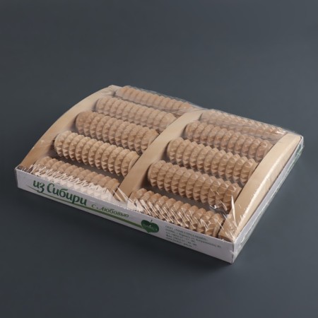 Massage "Accounts", 19 × 24.5 × 4 cm, wooden, 5 rows-5