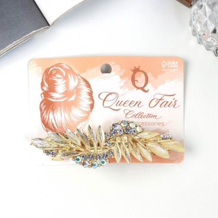 Sherry-automatic hairpin leaves, 9 cm, gold-2