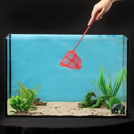 Aquarium net 10 cm, red