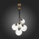 Suspended EVOLUCE lamp. Sle103103-06. Satturo. 6x60 watts, E27, 35x35 cm, golden color
