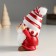 Polystone souvenir "Santa Claus in a white cap in red striped, with a candy" 9x6.5x10 cm