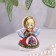 Souvenir bell "Angel", flower, ceramics
