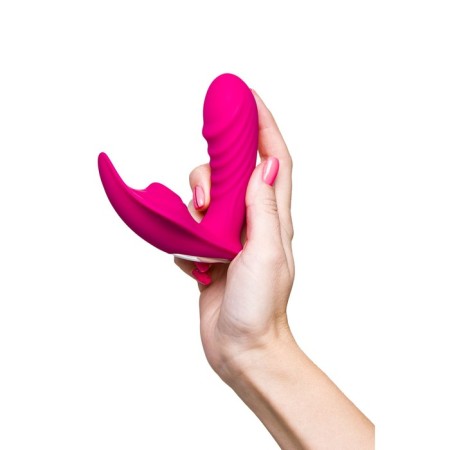 Point G with vacuum-wave stimulation Jos Shani, silicone, 12 cm, pink color-9