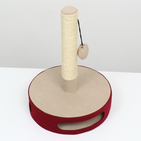 Claw -stall on a stand, base - a toy with a ball, 34 x 46 cm, burgundy-2