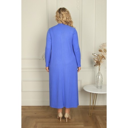 Women's dress, size 52, blue color-10
