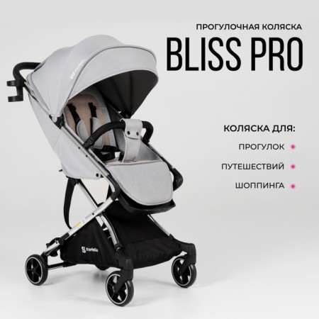 Walking stroller Farfello Bliss Pro BLP-1, Grey color