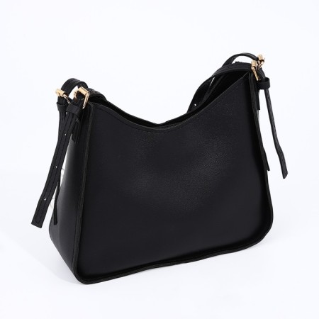 Bag Female Tout with zipper, black color-1