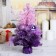 Christmas tree decor "double" 30 cm, purple